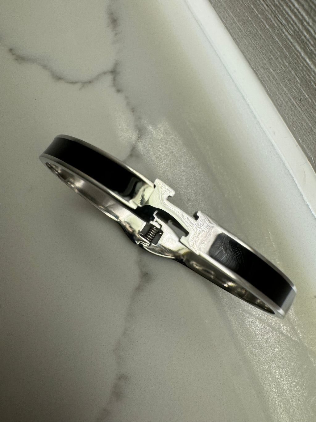 Silver H Bracelet