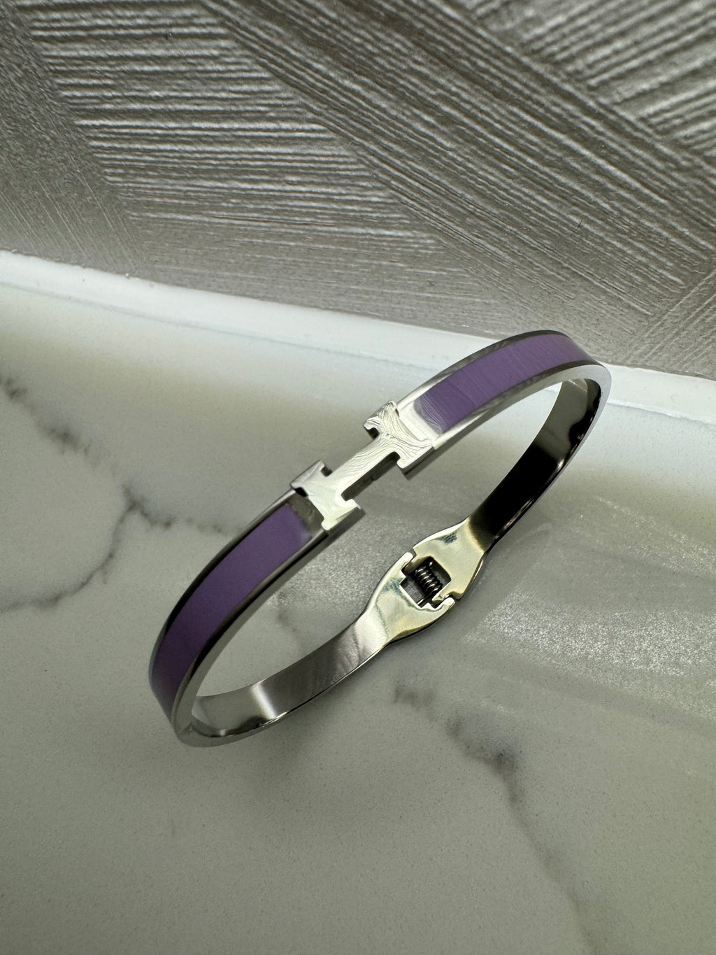 Silver H Bracelet