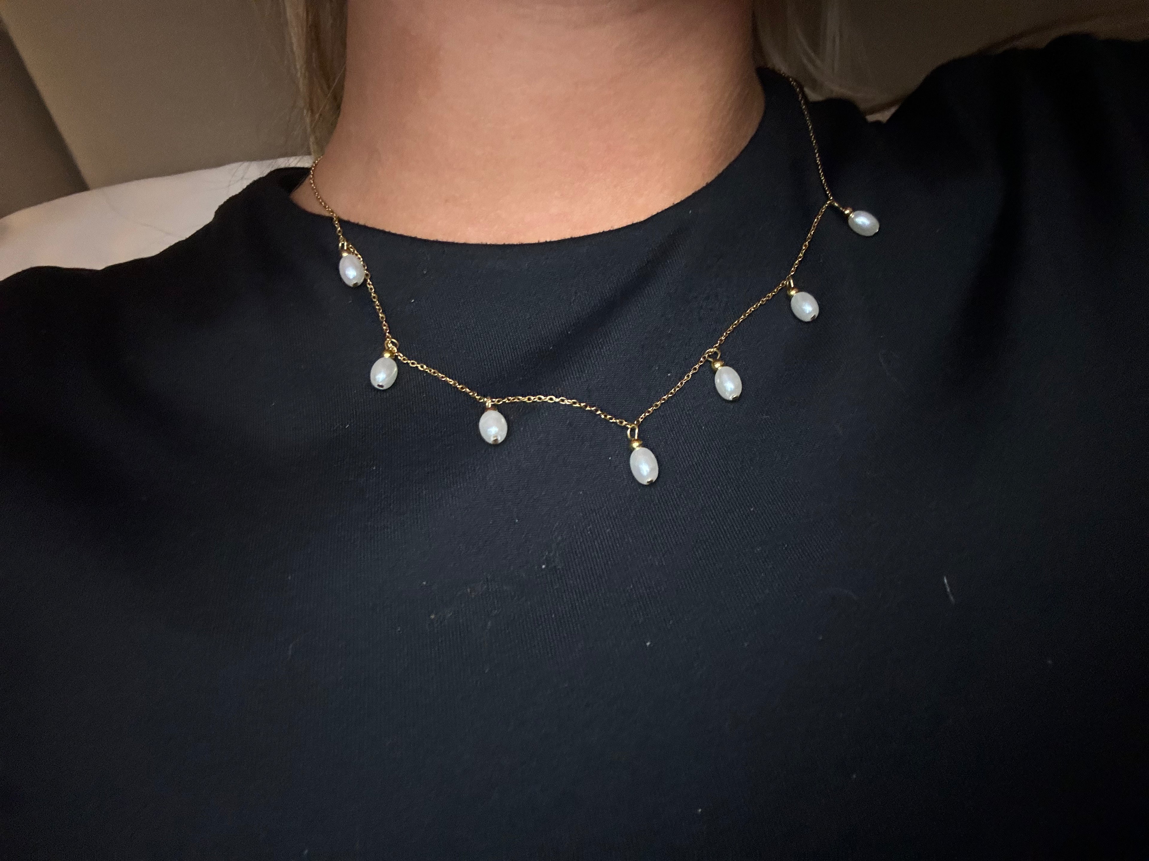Silver Pearl Necklace